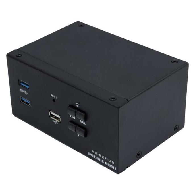Dexlan 4K 60Hz Screen-Keyboard-Mouse/Audio Switch, HDMI, USB 3.0