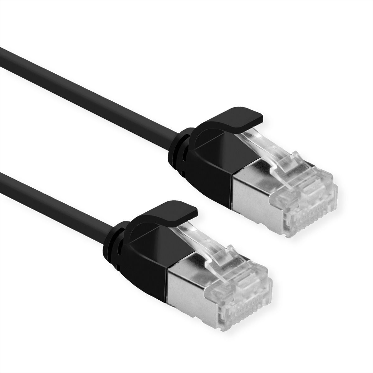 Roline Cat6a Network Cable, 3m, Black (U/FTP STP)