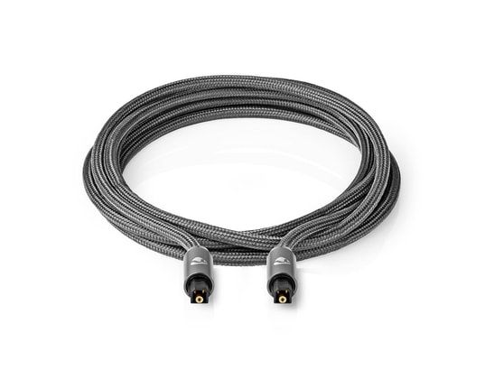 Cable óptico Nedis CATB25000GY30 (3 m, gris metalizado, TosLink)