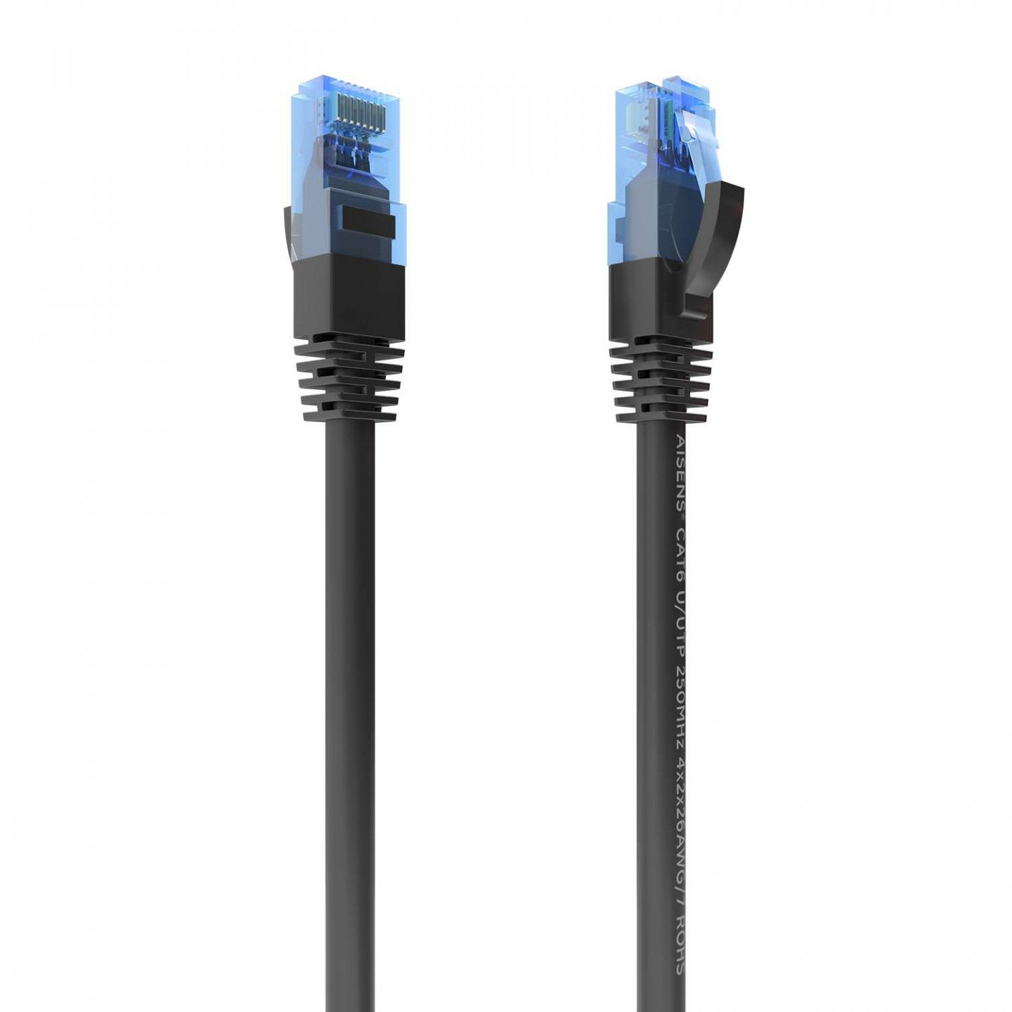 AISENS Cat6 Network Cable, 25m, Black (U/UTP)