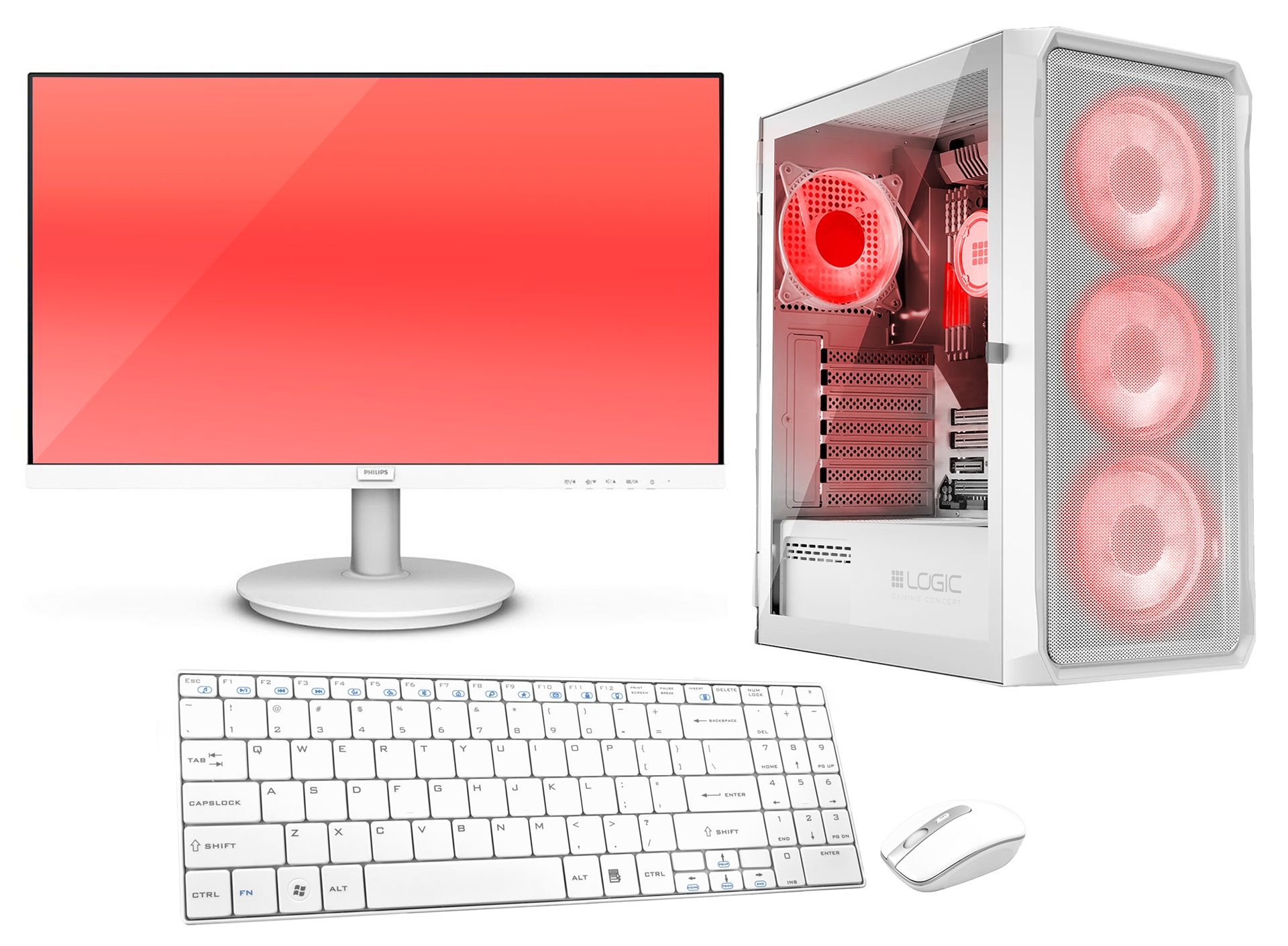 VIST Gaming Ryzen 5 5600G - 16GB RAM - 1TB M.2 SSD - WiFi - 24'' LCD - Windows 11 Pro
