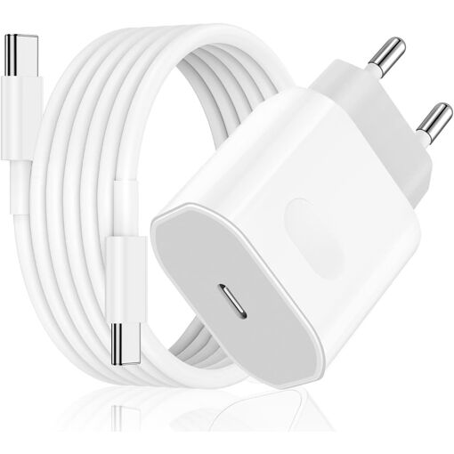Chargeur rapide 40W avec prise USB-C et câble de 2 m pour iPhone et iPad