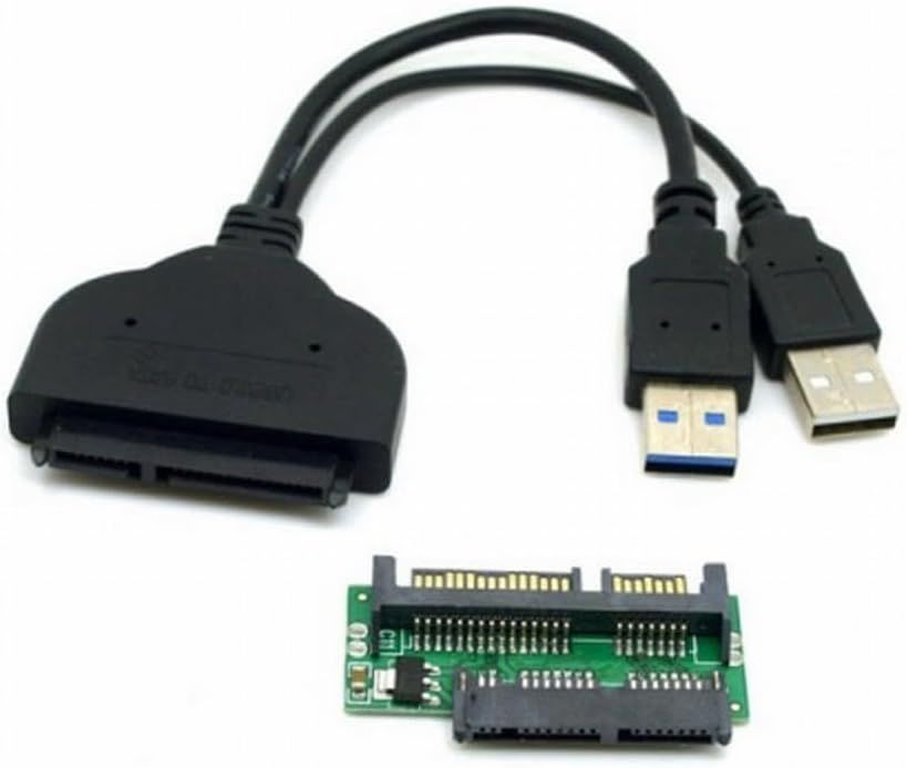 USB 3.0 to SATA Adapter for 1.8" and 2.5" Hard Drives with External Power Cable