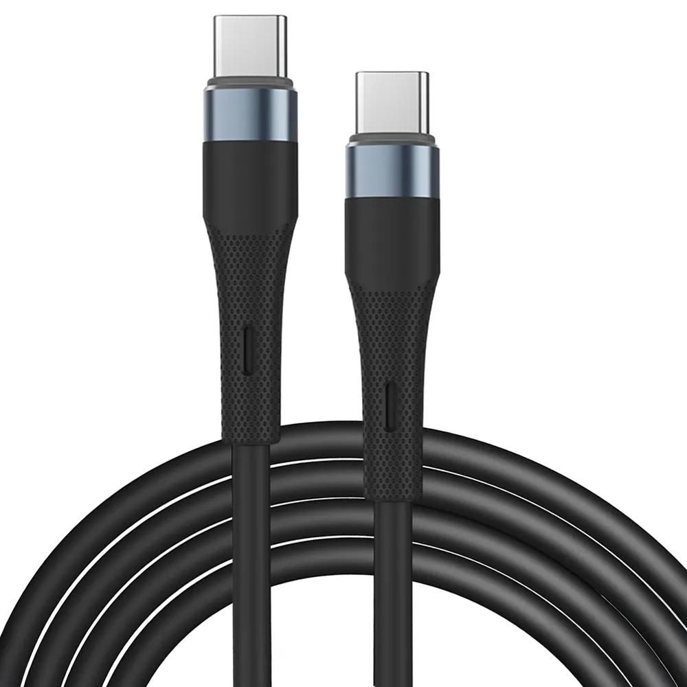 USB-C to USB-C Quick Charge 60W Cable for iPhone 16 Pro Max, iPhone 16 Plus - Black - E.F.Connection