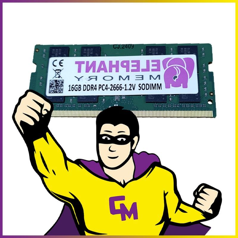 16GB DDR4 SODIMM 2666MHz RAM (PC4-21333) by Elephant Memory