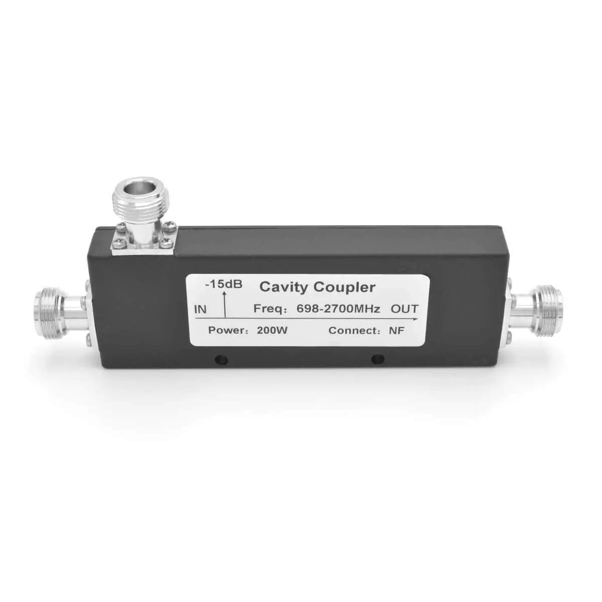 RANGEFUL 15dB Cavity Coupler, 698-2700MHz, N-Female for Uneven Signal Distribution LTE CDMA GSM to DCS 3G 4G 5G Mobile Signal Booster Repeater Amplifier