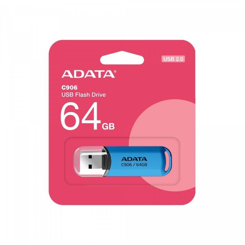 ADATA C906 64GB USB 2.0 Flash Drive - Blue
