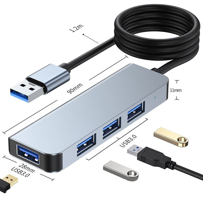 INF High-Speed USB 3.0 Hub - 4 Ports, Elegant and Efficient