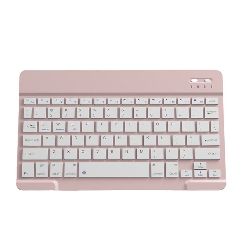 Teclado Bluetooth inalámbrico INF - Recargable de 10 pulgadas Rosa