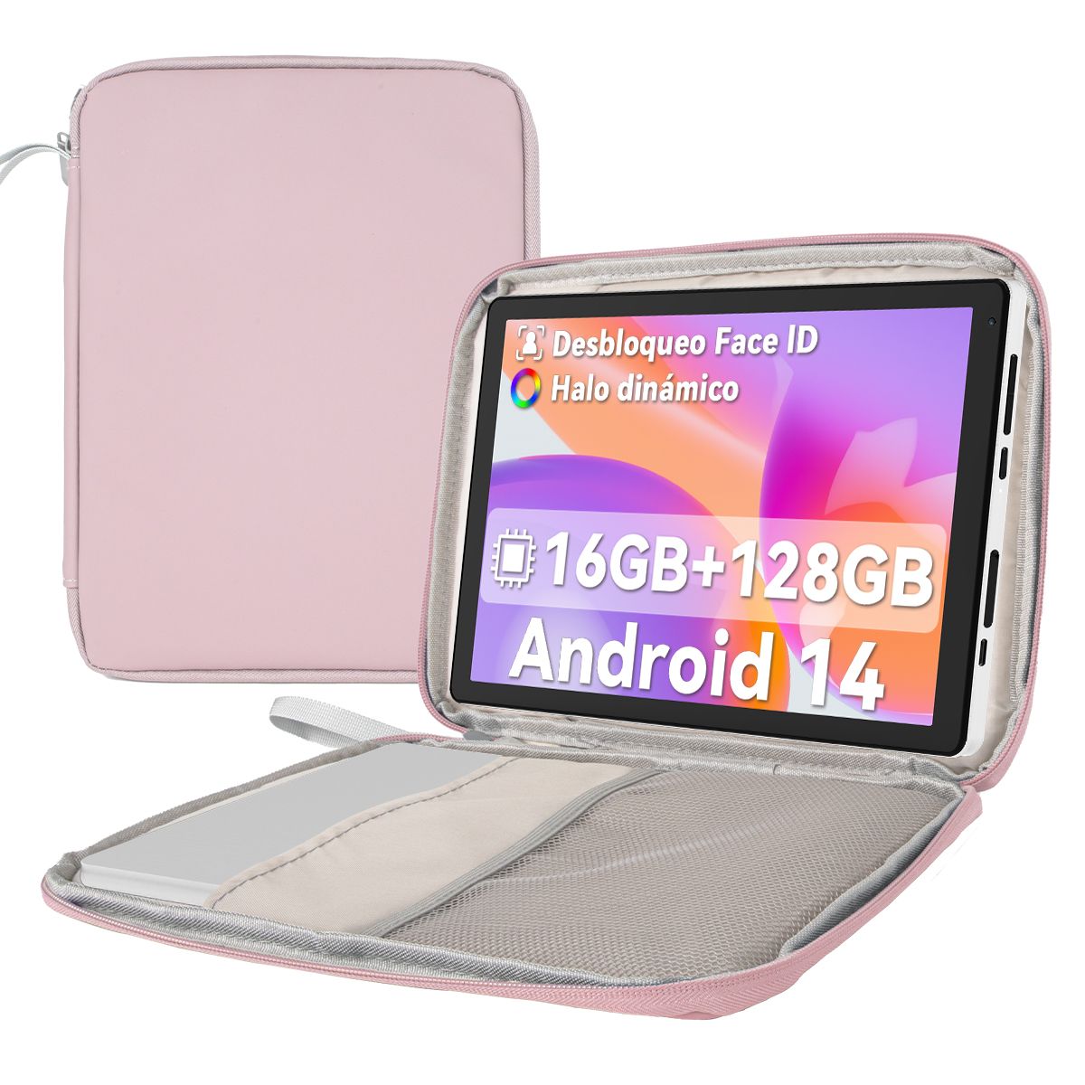 Tableta AEEZO de 10,4 pulgadas - Android 14, Octa-core, 16 GB RAM, 128 GB ROM, 5G/2.4 GHz WiFi, Bluetooth 5.0, Batería de 5000 mAh