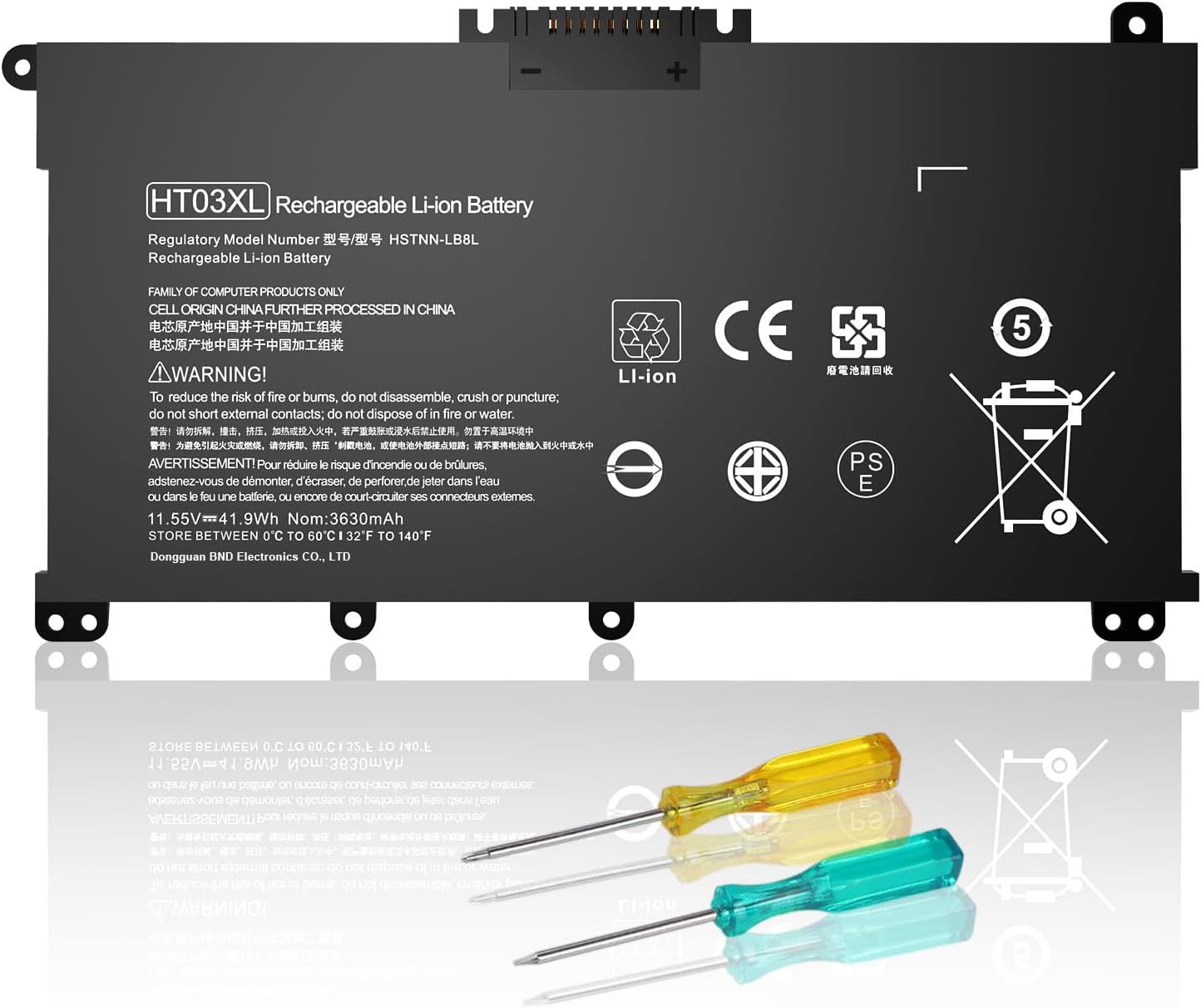 AOAL HT03XL Battery (L11119-855) for HP 14M-Dh0003Dx, 15T-Da000 Series