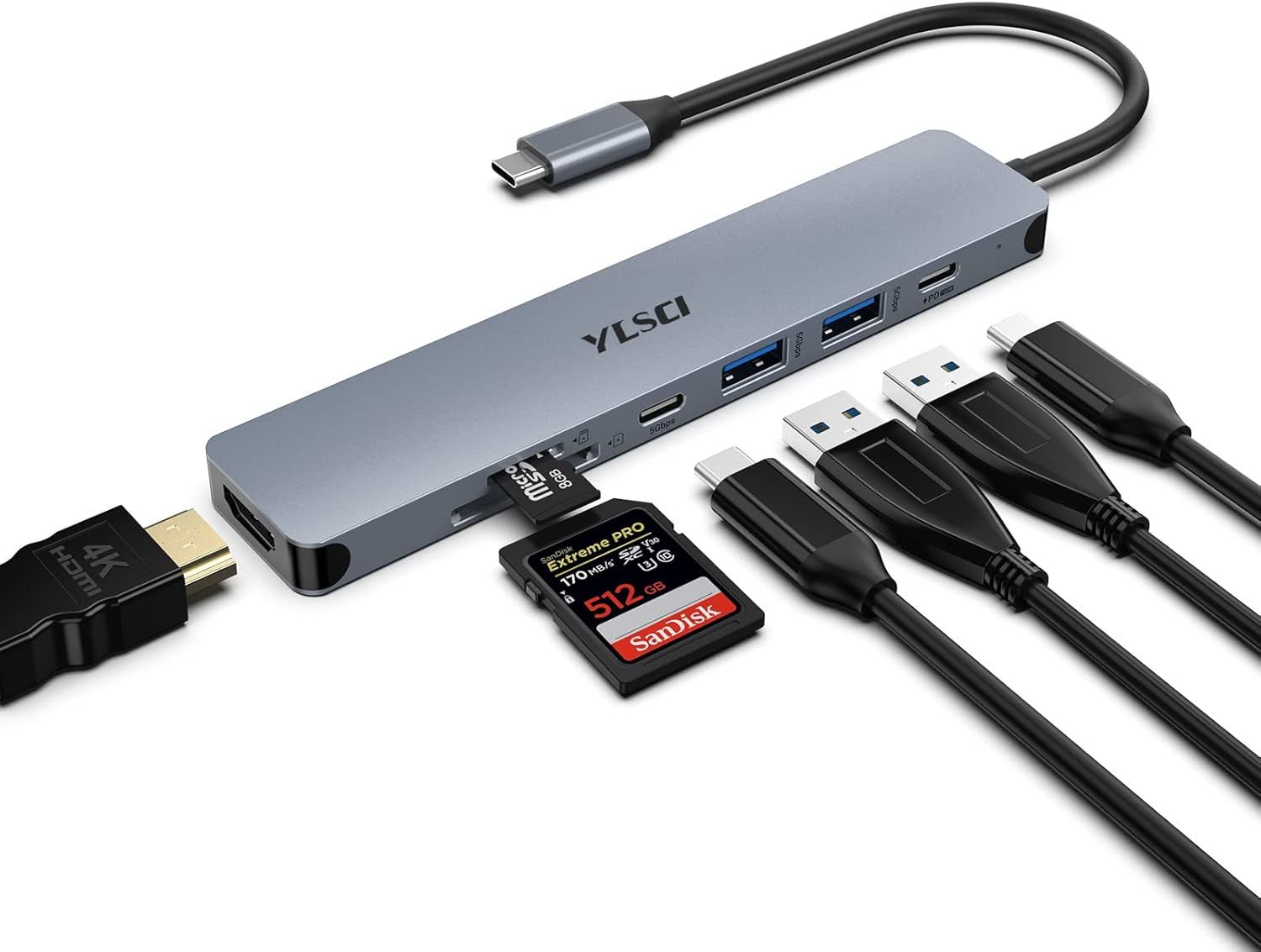 Hub USB C de 7 en 1
