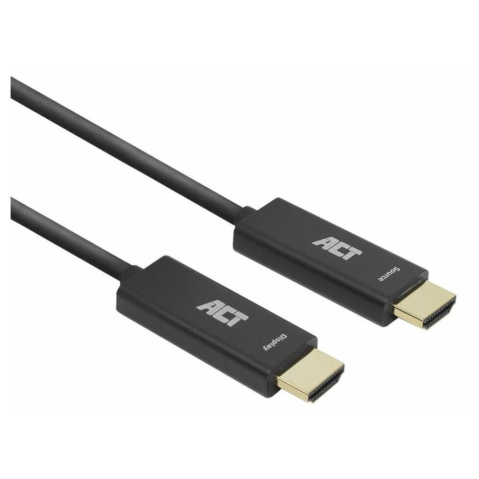 ACT Premium High-Speed HDMI Cable with Ethernet - 70m, Hybrid Copper/Optical Fiber, Black, 4K60Hz Support