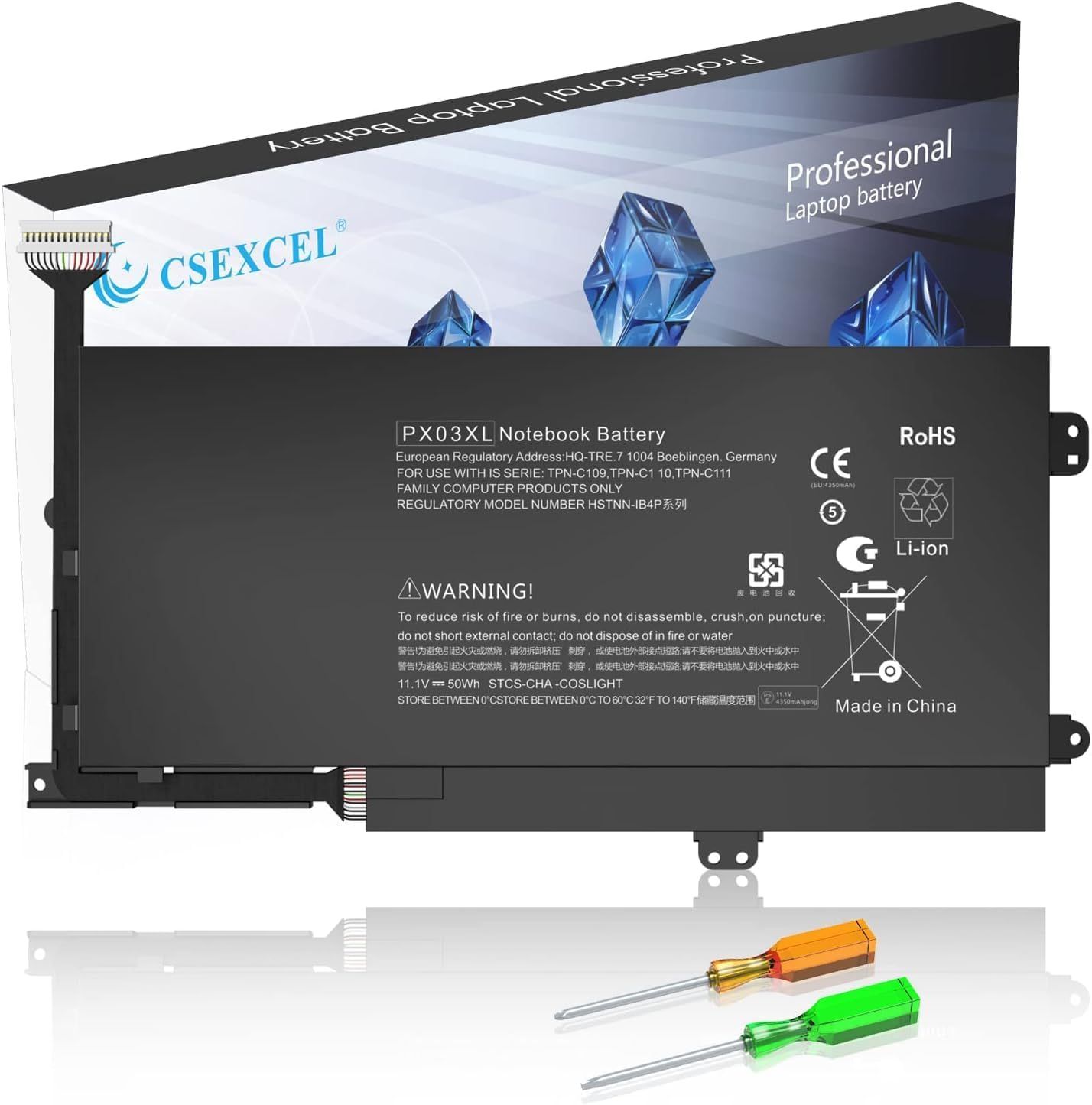 TAIS TOI JALOUX PX03XL Battery for HP Envy 14 Touchsmart M6 Series