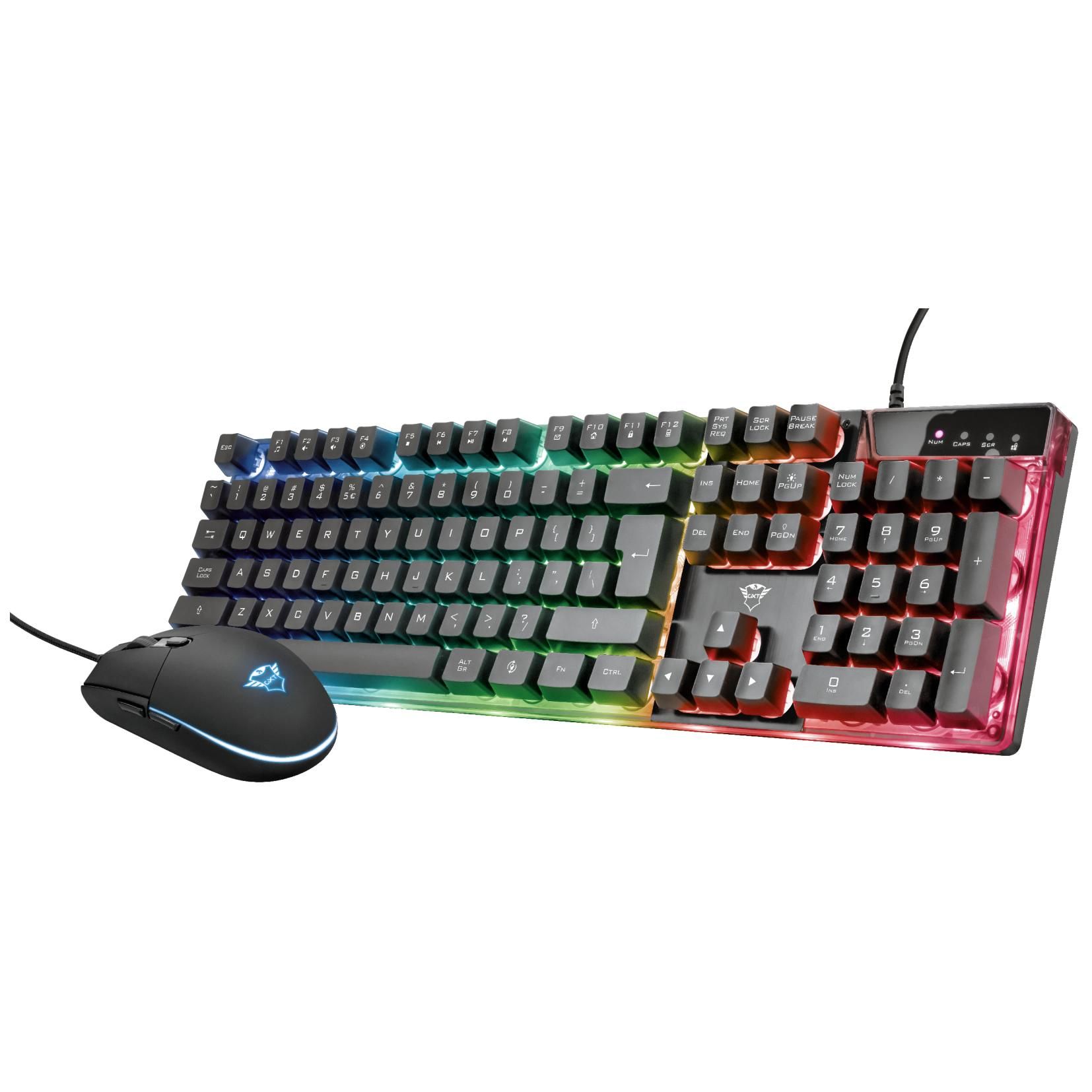 Conjunto de teclado y ratón de juego Trust GXT 838 Azor