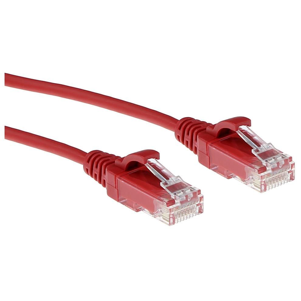 Act Network Cable DC9502, 2m, Red Cat6 U/UTP (UTP)