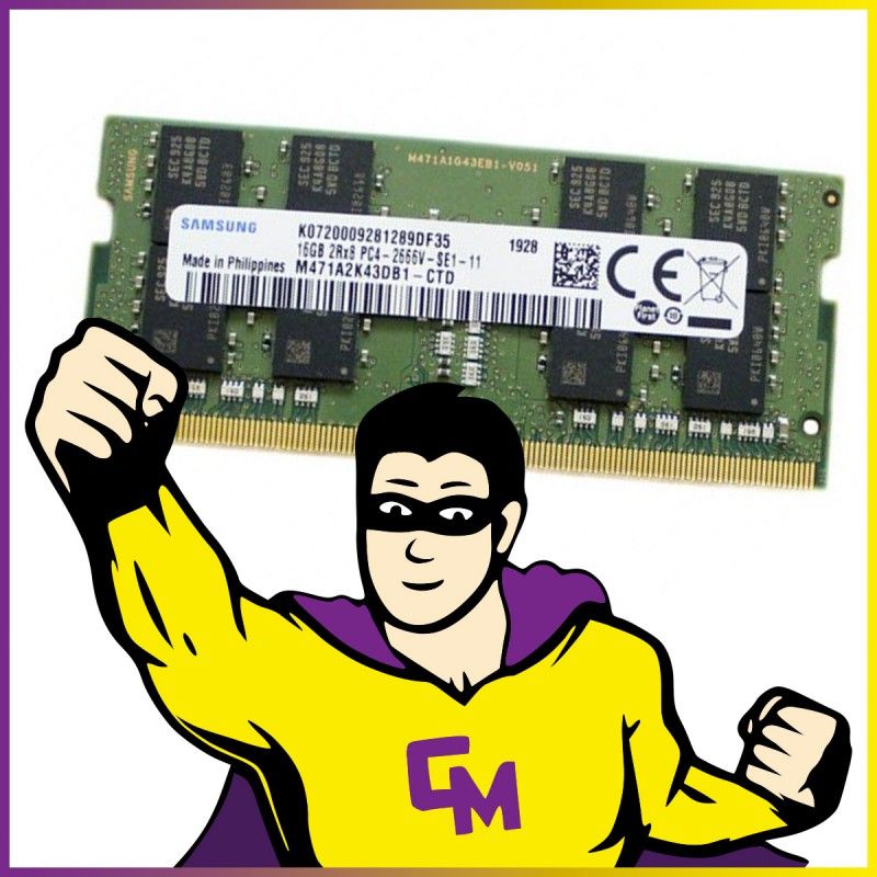 Samsung 16GB DDR4 SODIMM RAM (M471A2K43DB1-CTD) for Laptops