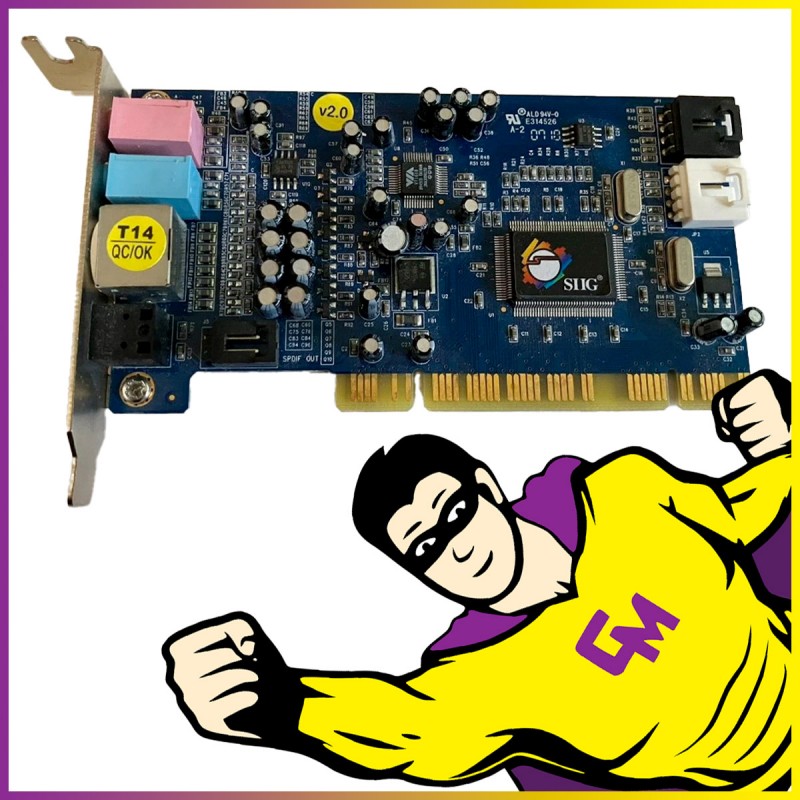 Carte Son SIIG LP-000022-S2 avec Interface PCI High Profil