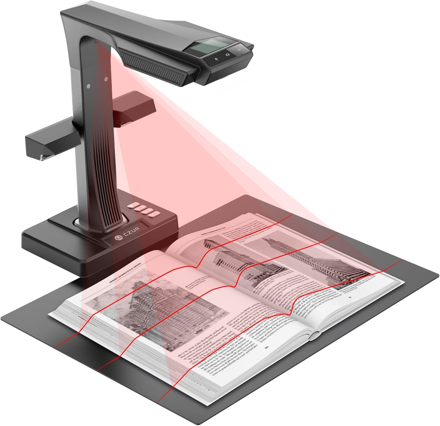CZUR ET24 PRO - 24-Megapixel Professional Document Scanner - Black