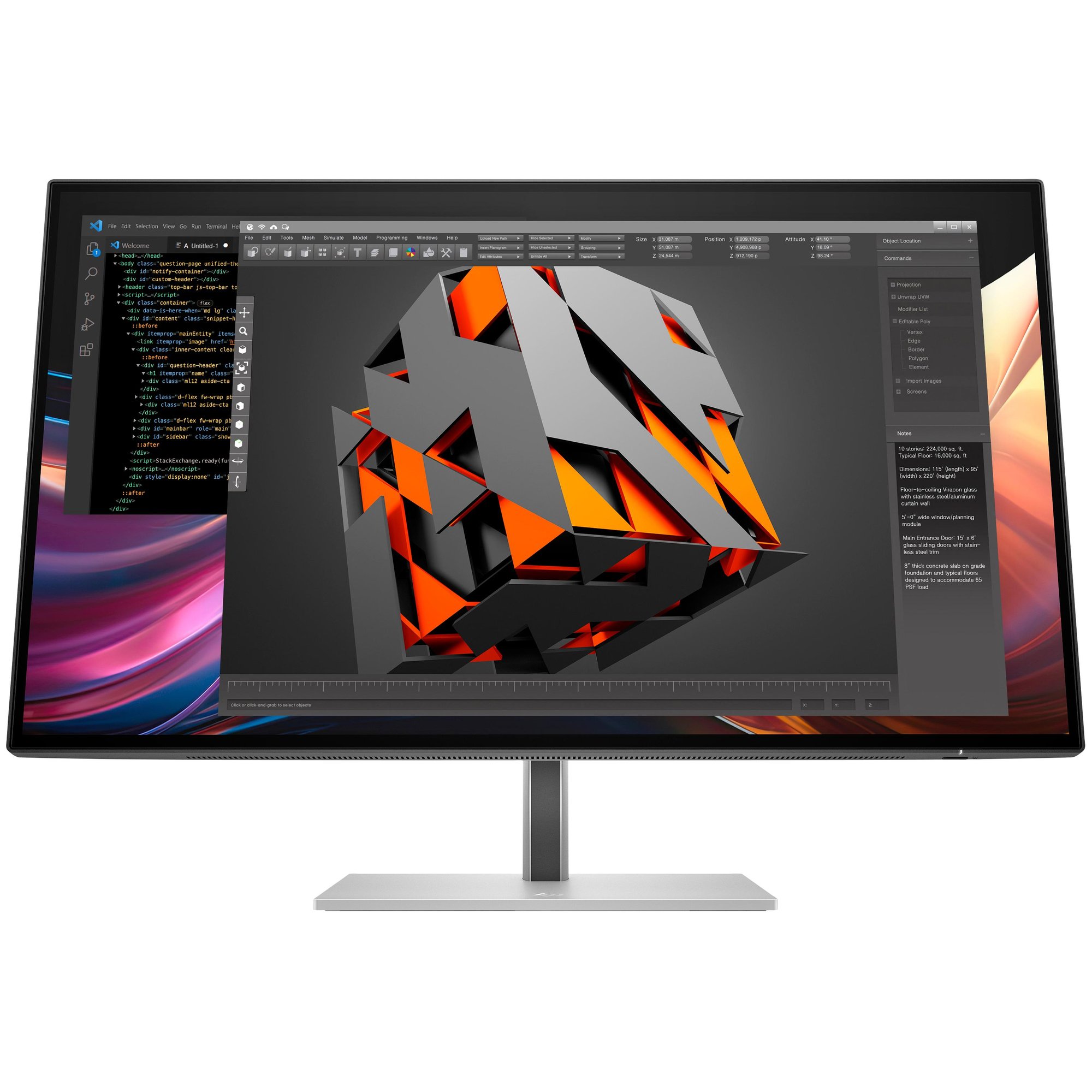 HP Series 7 Pro QHD 27-inch Monitor - 727pq Non-PVC