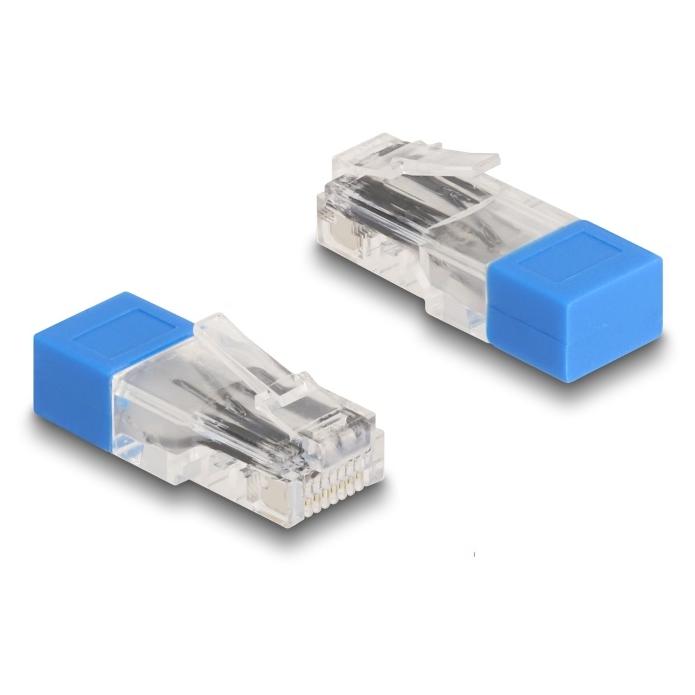 Delock 120 Ohm Termination Male RJ45 Connector - Blue