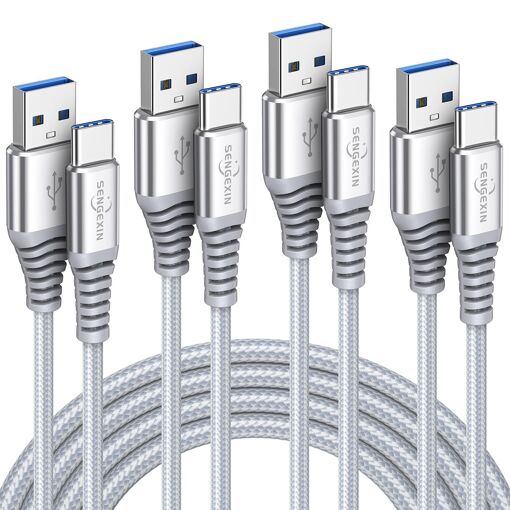 Câble de charge rapide KALANKA USB C [Lot de 4, 1M + 2M + 2M + 3M]