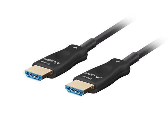 Lanberg 8K HDMI Optical Cable M/M, 80m Black (V2.1 AOC)