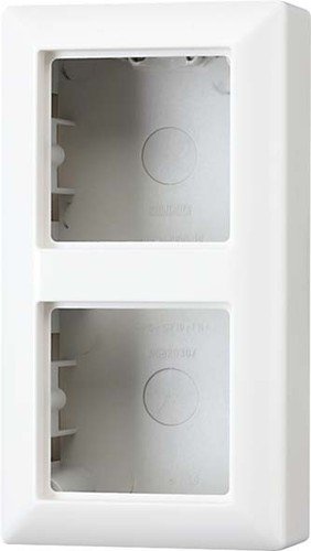Jung AP-Kappe 2-Gang Switch Cover with Frame, White (AS582AW)