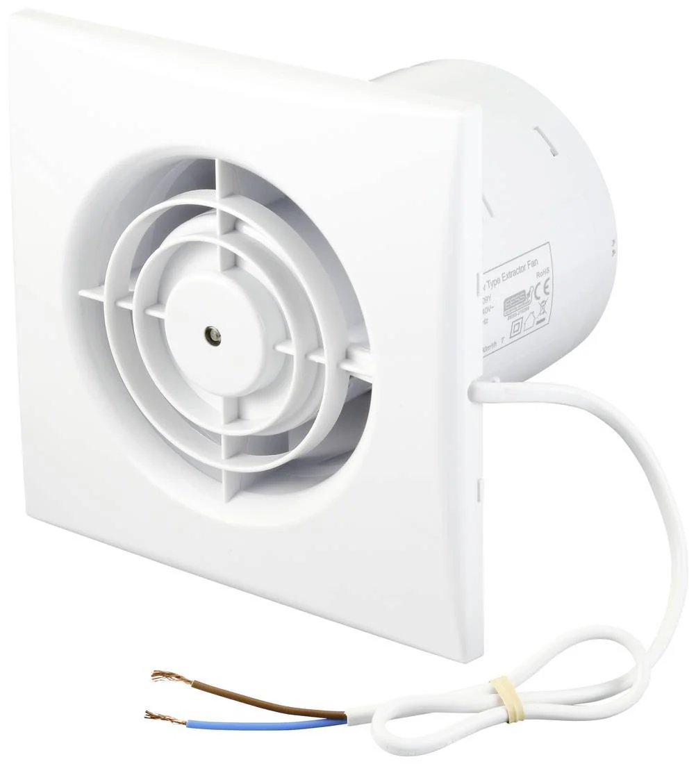 Sygonix Wall and Ceiling Fan 230V AC 130m³/h 100mm (SY-5233254)