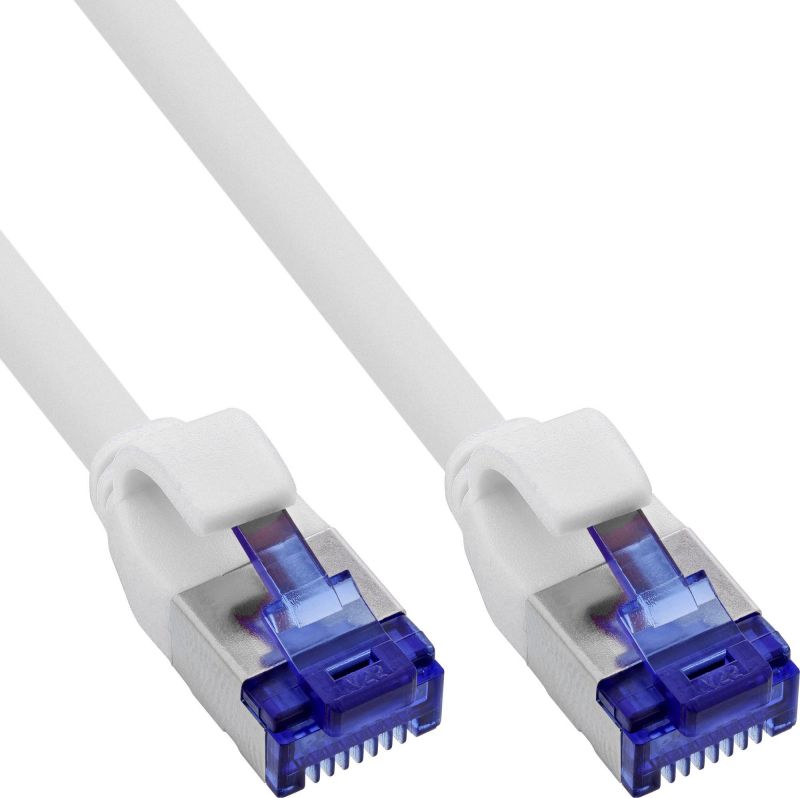 InLine® Slim Cat.6A Ethernet Cable, White, 30m (74930W)