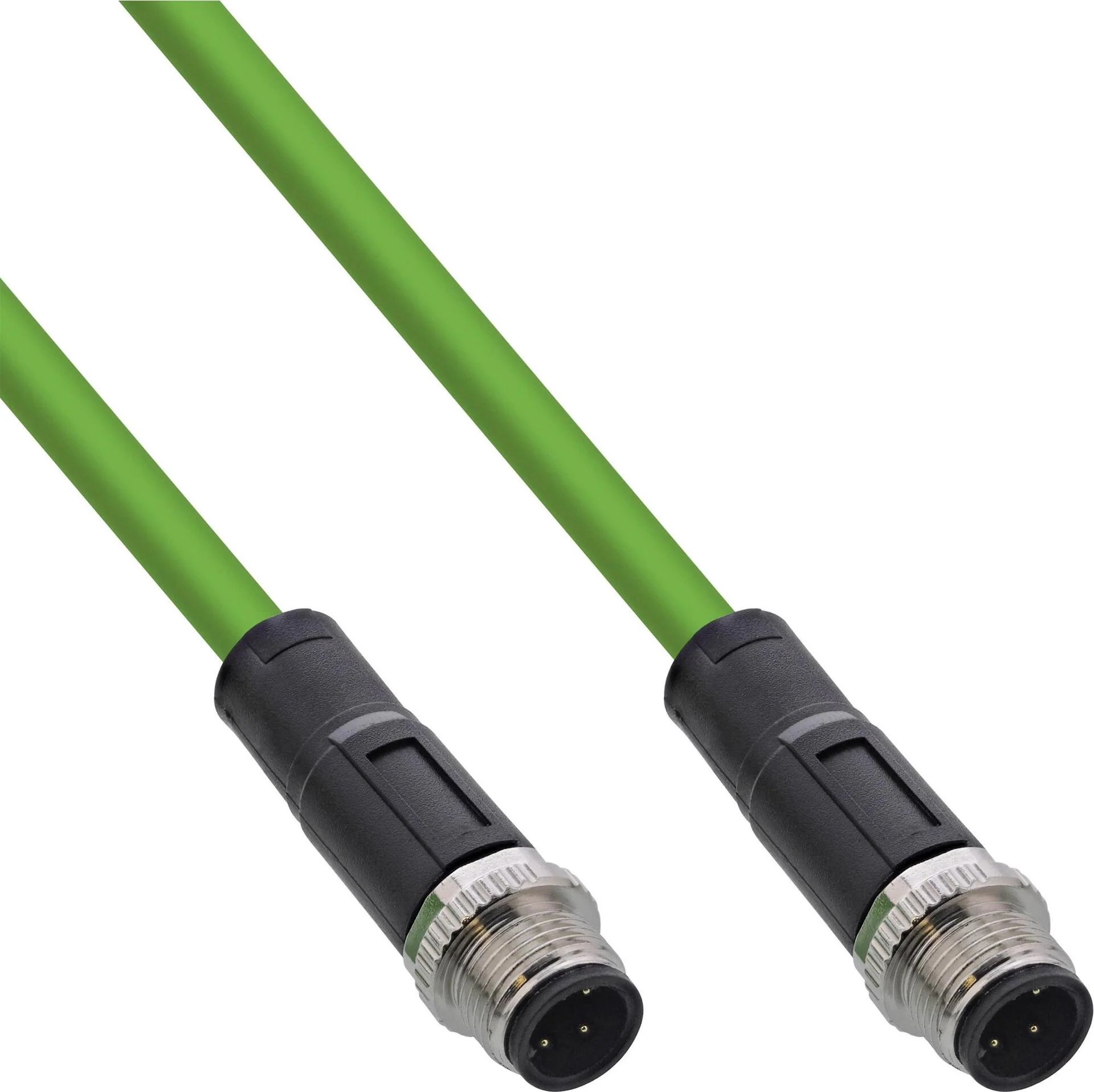 InLine® M12 4-pin D-Coded Industrial Network Cable, 2m