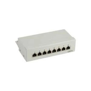 InLine 8-Port Patch Panel, Beige (76208A)