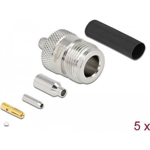 Conector de apriete N-Tipo Delock para cables RG-174/RG-316 (90018)
