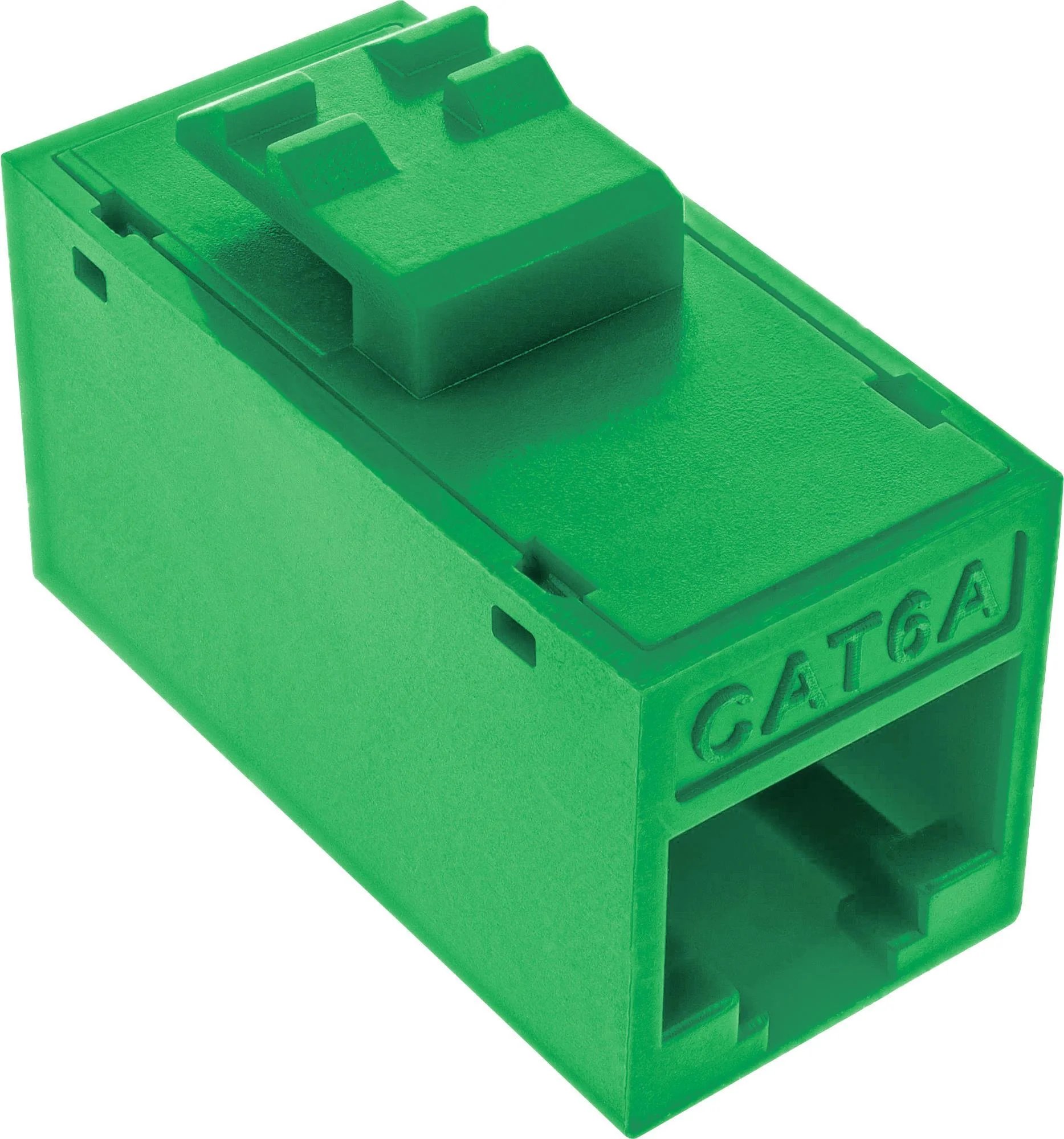 InLine 8-Pack Unshielded Cat6A Keystone RJ45 Jacks - Green (76217G)