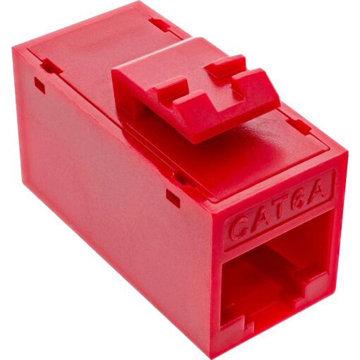 Kit de 8 conectores RJ45 InLine no blindados Cat.6A - Rojo (76217R)