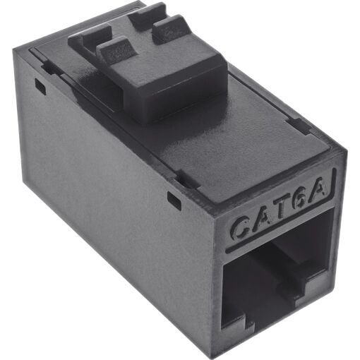 Conjunto de 8 conectores RJ45 InLine Cat.6A sin blindaje, negro (76217S)