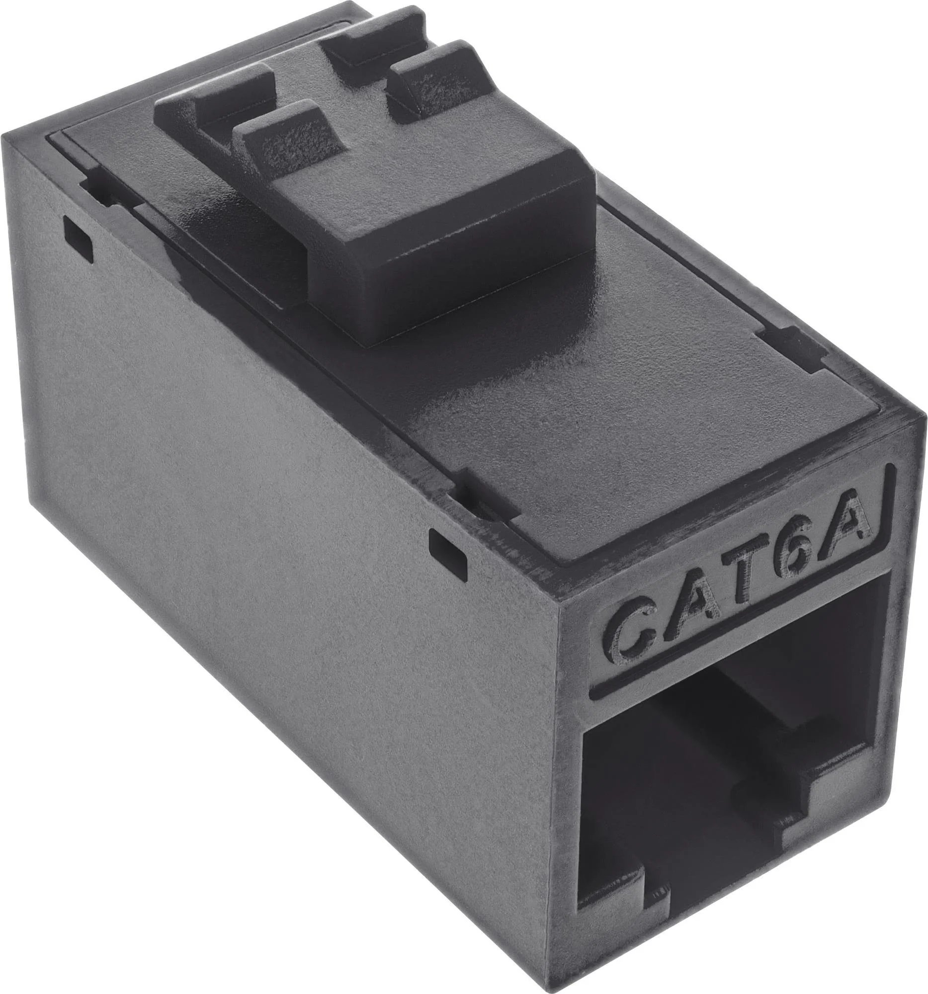 InLine 8-Pack Keystone RJ45 Unshielded Cat.6A Jacks, Black (76217S)