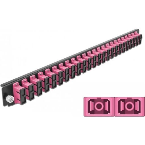 DeLOCK Rack-Mount Fiber Splice Box Front Panel