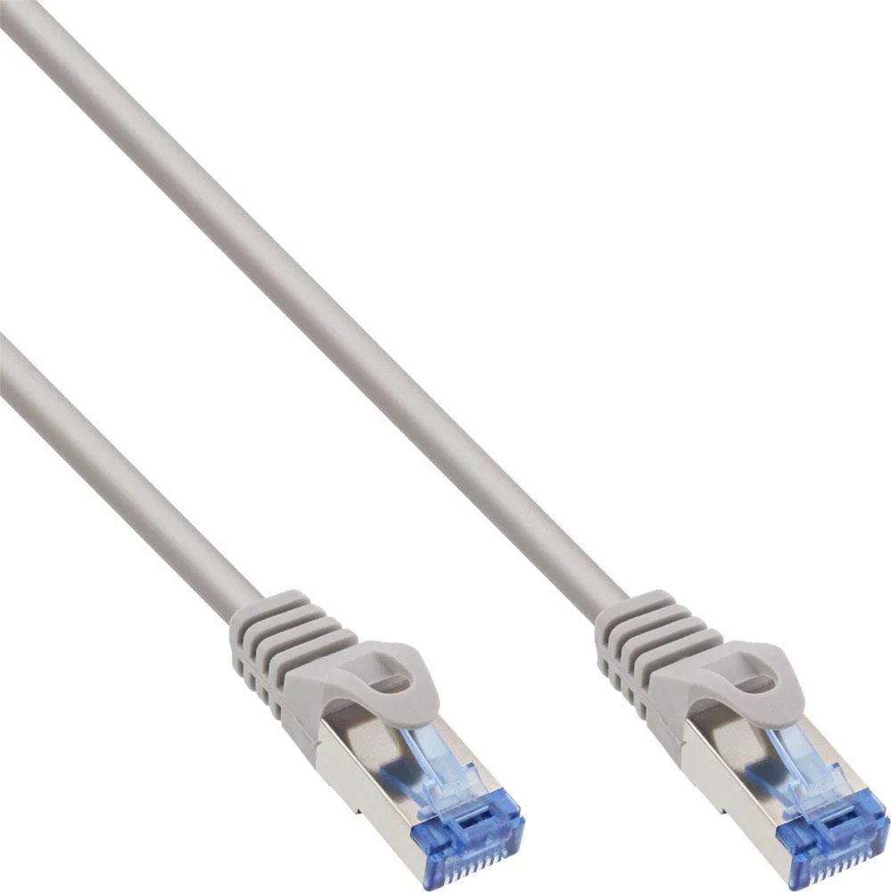 InLine CAT 6a Ethernet Patch Cable, 25m, SFTP, PiMF, Halogen-Free, Gray