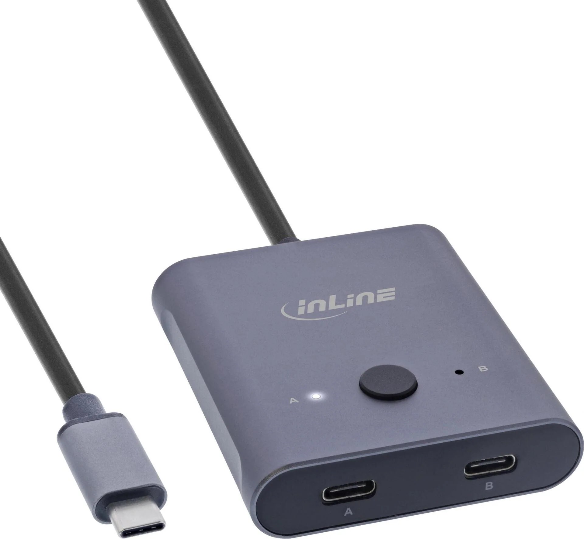 InLine USB-C Bidirectional Switch - 10Gb/s, 100W Power Delivery