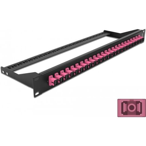 Delock Patch Panel, 24 SC MM Ports, Rack Mountable, 1U, 19"