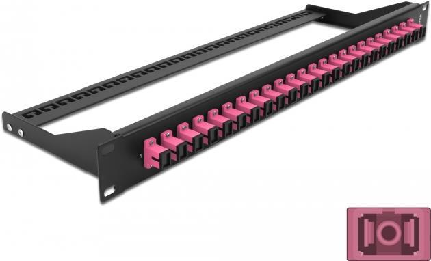 Delock Patch Panel, 24 SC MM Ports, Rack Mountable, 1U, 19"