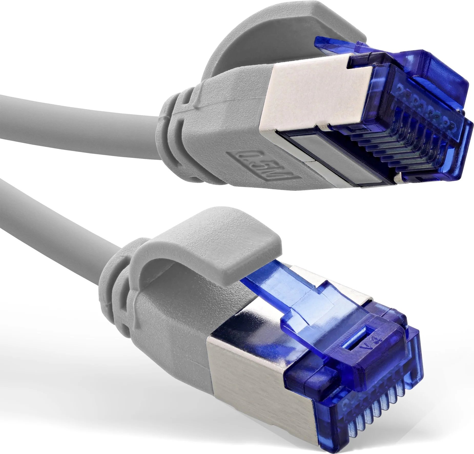 InLine® Slim Cat.6A Ethernet Patch Cable, S/FTP, TPE (LSZH), PoE, Gray, 20m (74920)