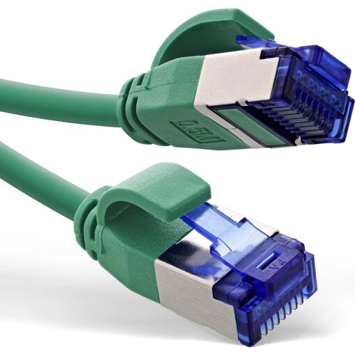 InLine® Patch Cable Slim, Cat.6A, S/FTP, TPE (LSZH), PoE, Green, 20m (74920G)