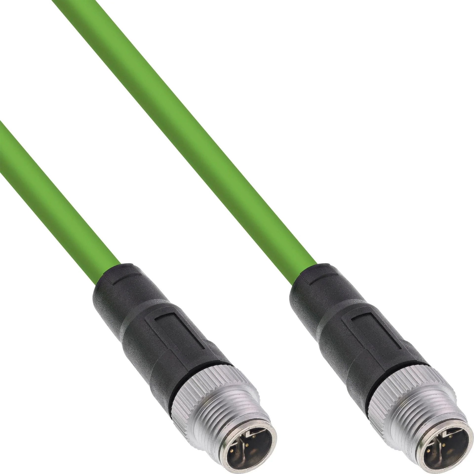 InLine® M12 8-pin X-Coded Cat.6A Ethernet Cable, 10m (40510)