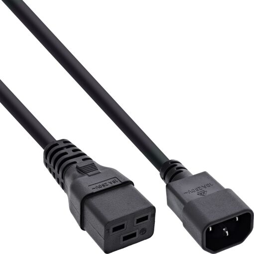 InLine 16659I Power Cable, 0.5m, C14 to C19 Connector