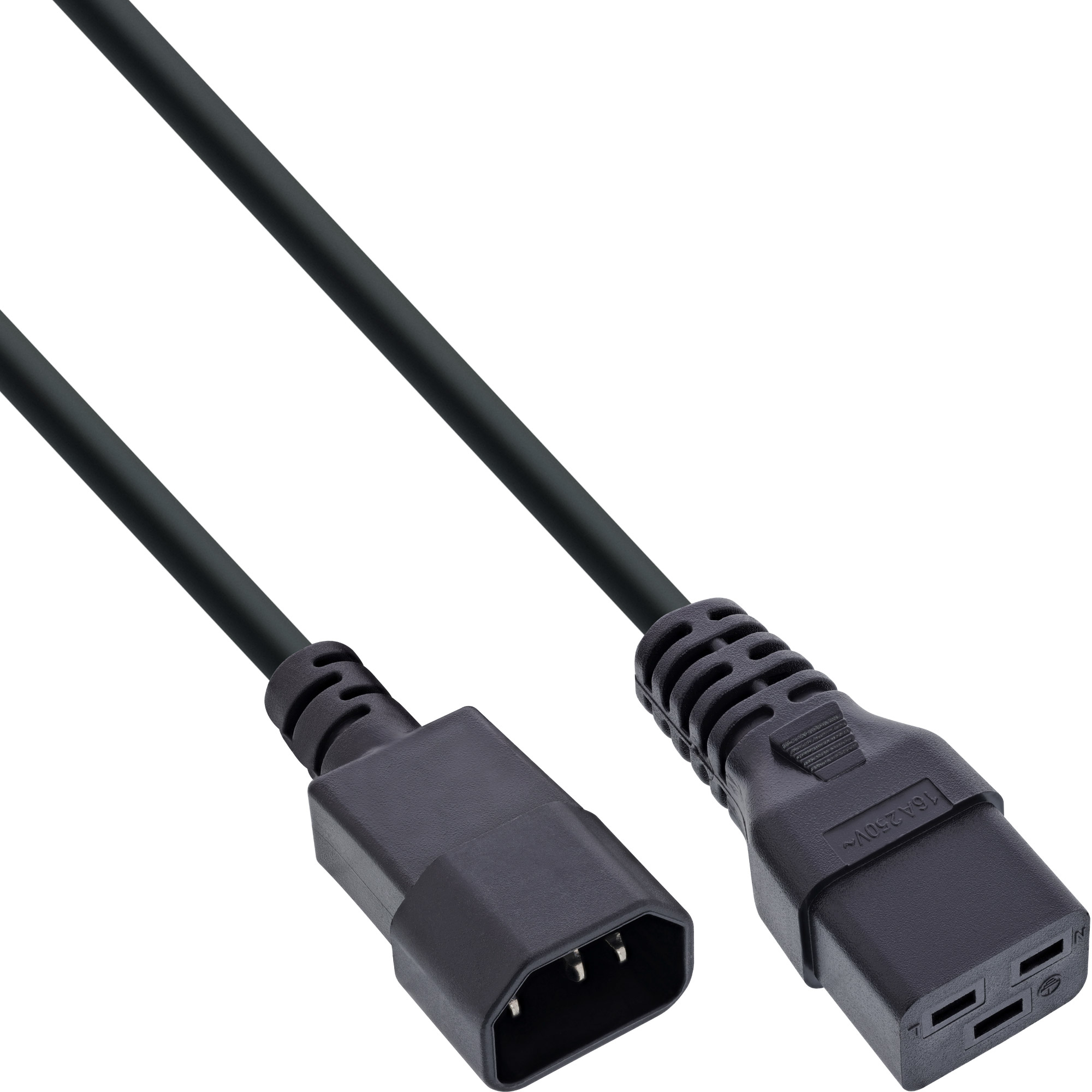 InLine 16659I Power Cable, 0.5m, C14 to C19 Connector
