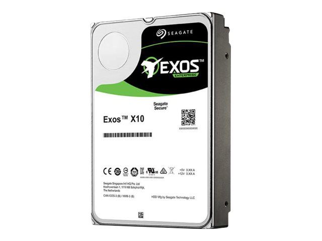 Seagate Exos X10 10TB Internal Hard Drive - 3.5" SAS 12Gb/s, 7200 RPM, 256MB Buffer