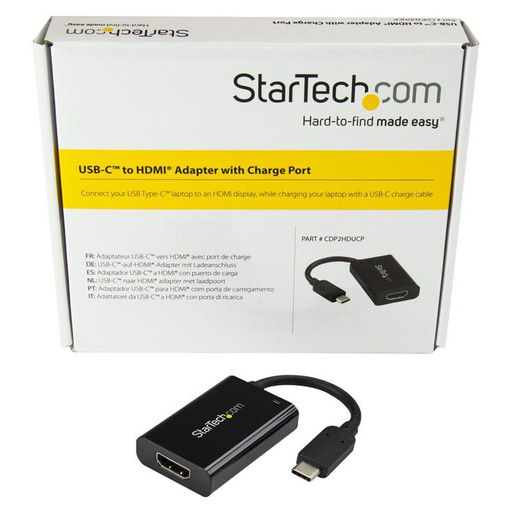 StarTech 60W USB-C to HDMI Adapter with Power Delivery