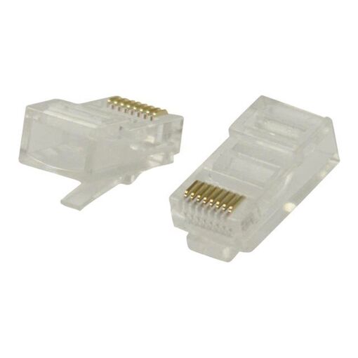 Conector de red Nedis - RJ-45 (M) - UTP CAT 5 - Transparente (paquete de 10)